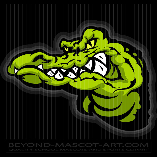 Gator Mascot Cartoon Vector Mascot Image