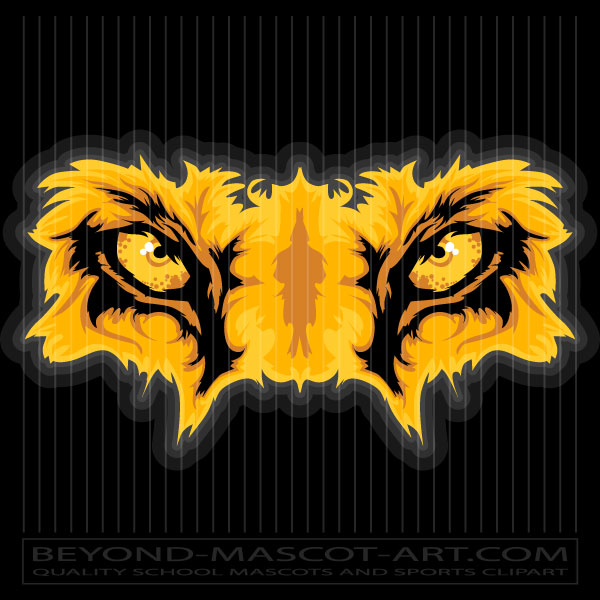 Lion Eyes Graphic | Lions Clip Art Image in Vector Format