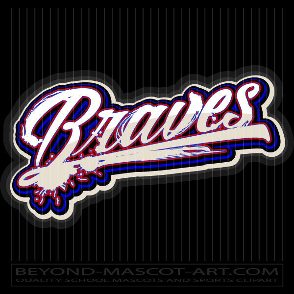 Braves Team Logo - Graphic Vector Indian Brave Image