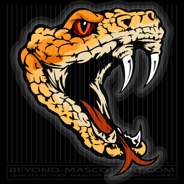 Viper Vector Art | Team Mascot Clip Art Image in Vector Format