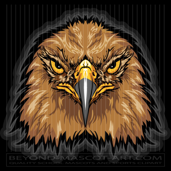 Falcon Mascot Graphic - Graphic Vector Raptor Image | EPS JPG