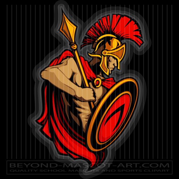 Trojan Warrior Clip Art Graphic Vector Trojan Image