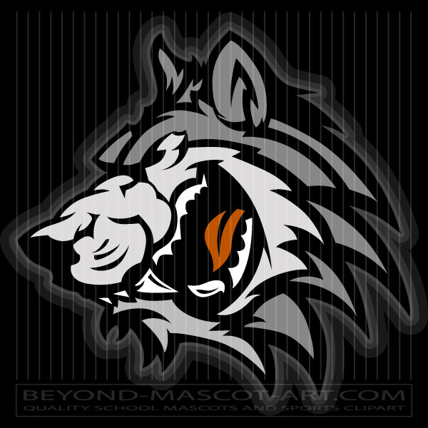 Vector Wolf Graphic | Team Mascot Clip Art Image in Vector Format