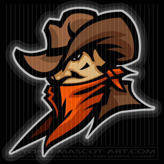 Cowboy Football Design Cartoon Vector Football Image