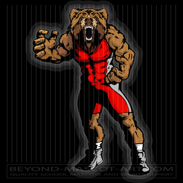 bhp bears wrestling clipart