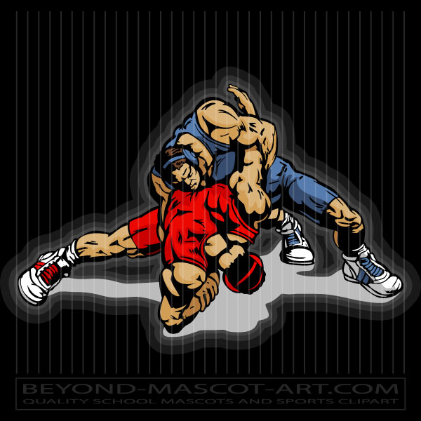 Wrestling Clip Art In Color