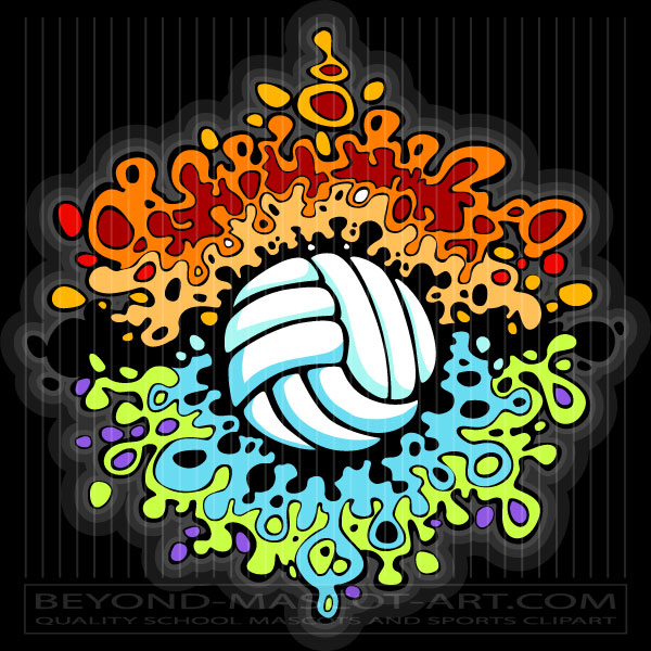 Volleyball Vector Art - Vector Clipart Images with Volleyball Themes