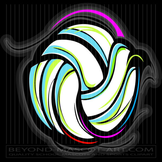 Volleyball Sketch Clip Art Graphic Vector Volleyball Image