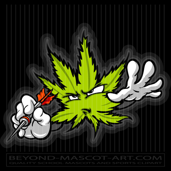 Darts Marijuana Clip Art Cartoon Vector Darts Image