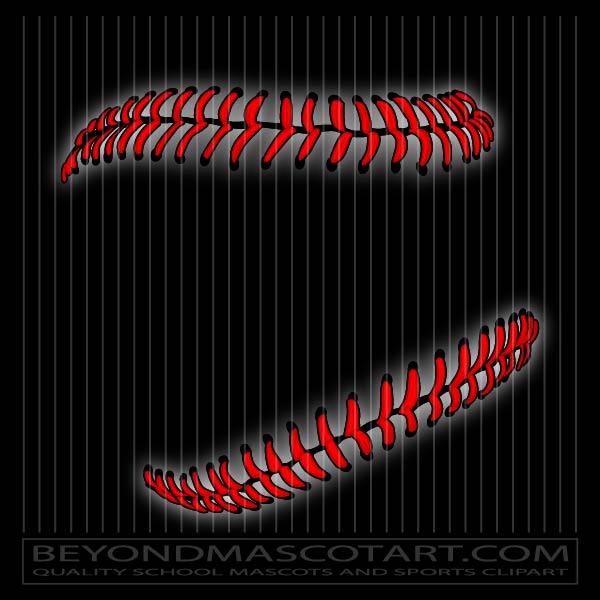 Baseball Laces Vector | baseball laces Clip Art Image in Vector Format