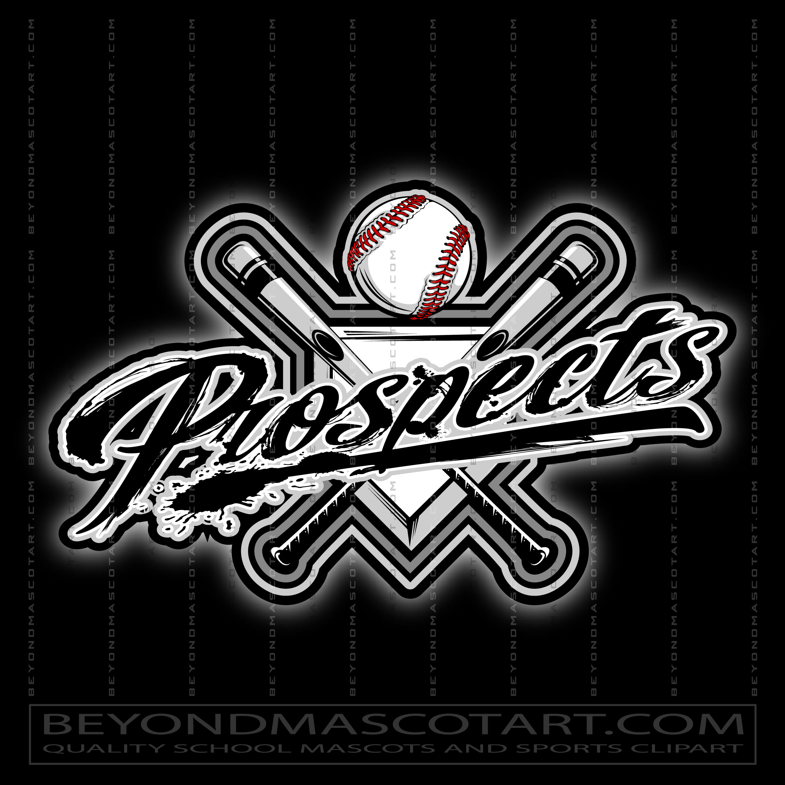 Prospects Baseball Logo Vector Format Ai Eps Png